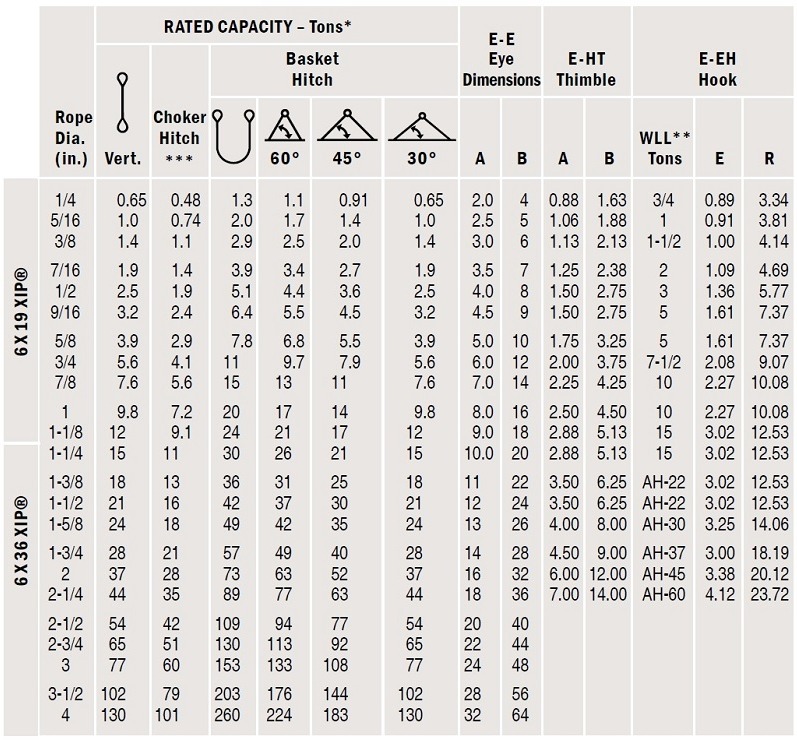 Single Leg Wire Rope Sling